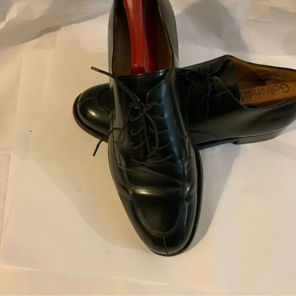 - Cole Haan Black Leather Cap Toe Derby Oxford Mens 9 D Dress Casual L…
